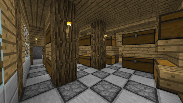 View of the storage room