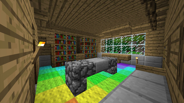 View of the library