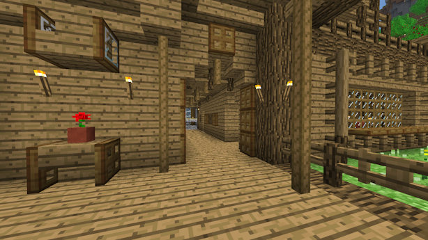 View of the another part of the hallway