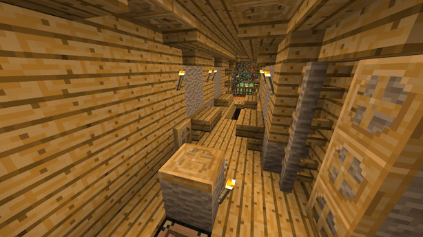 View of the minecart station