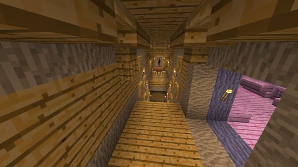 View of the staircase down