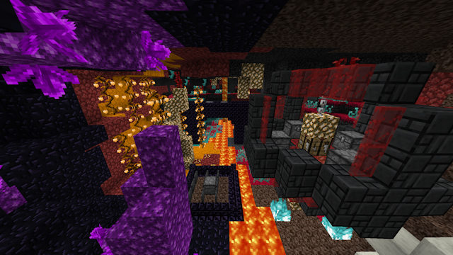View of miniature crimson dimension