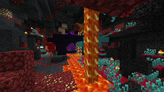 View of miniature crimson dimension
