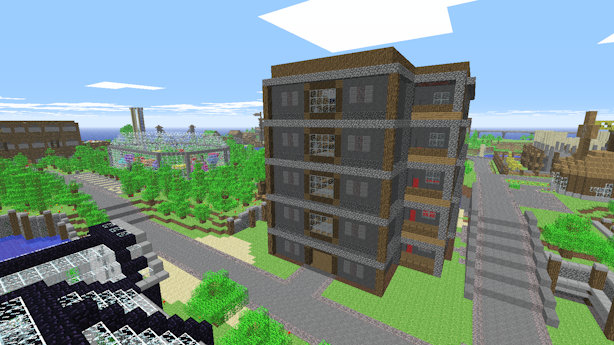 View of the aparment complex