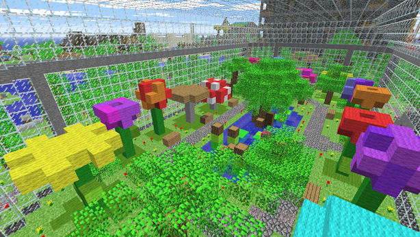 Inside of the greenhouse