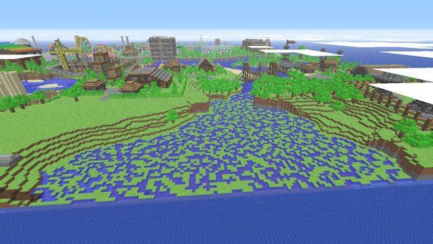 View of the marshland